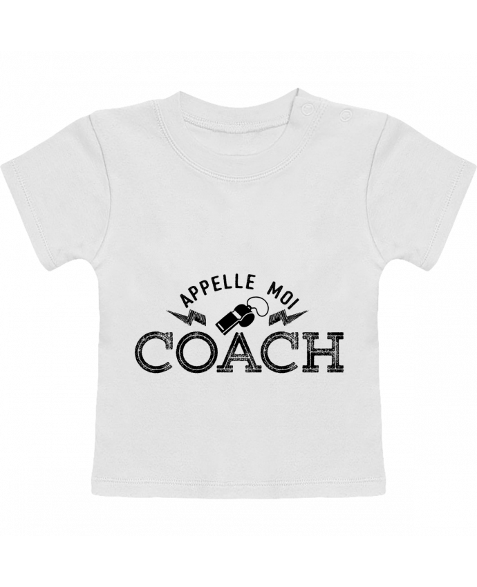 T-shirt bébé Appelle moi coach manches courtes du designer tunetoo