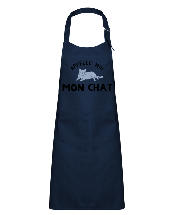 Kids chef pocket apron Appelle moi mon chat by tunetoo