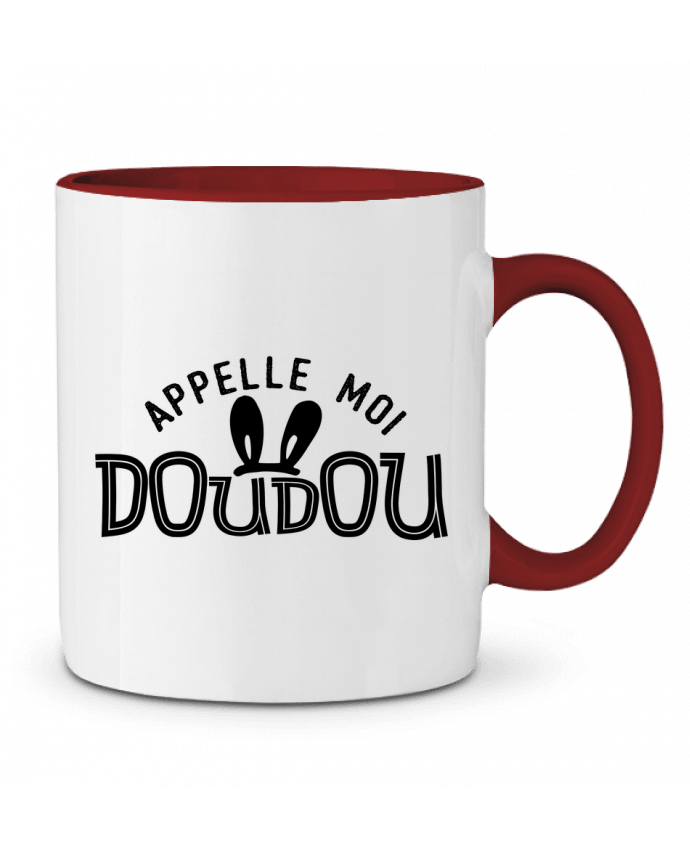 Mug bicolore Appelle moi doudou tunetoo