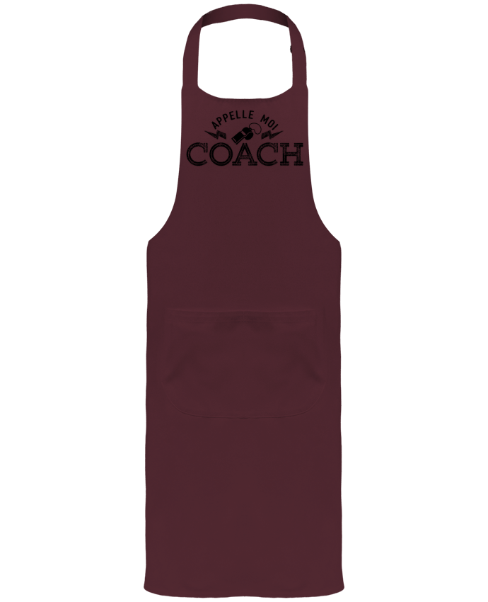 Tablier avec poches Appelle moi coach par tunetoo