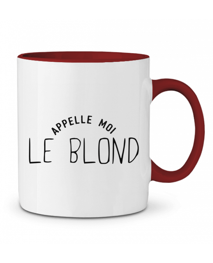 Mug bicolore Appelle moi le blond tunetoo
