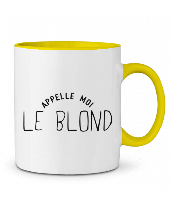 Two-tone Ceramic Mug Appelle moi le blond tunetoo