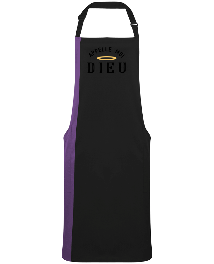 Two-tone long Apron Appelle moi dieu by  tunetoo