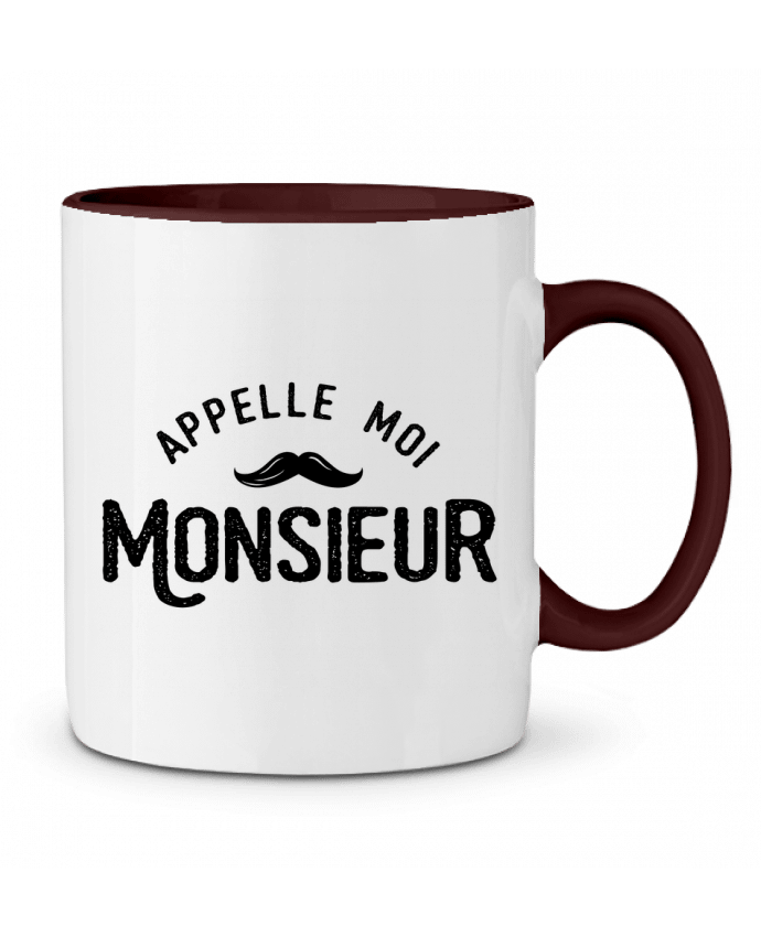 Two-tone Ceramic Mug Appelle moi monsieur tunetoo