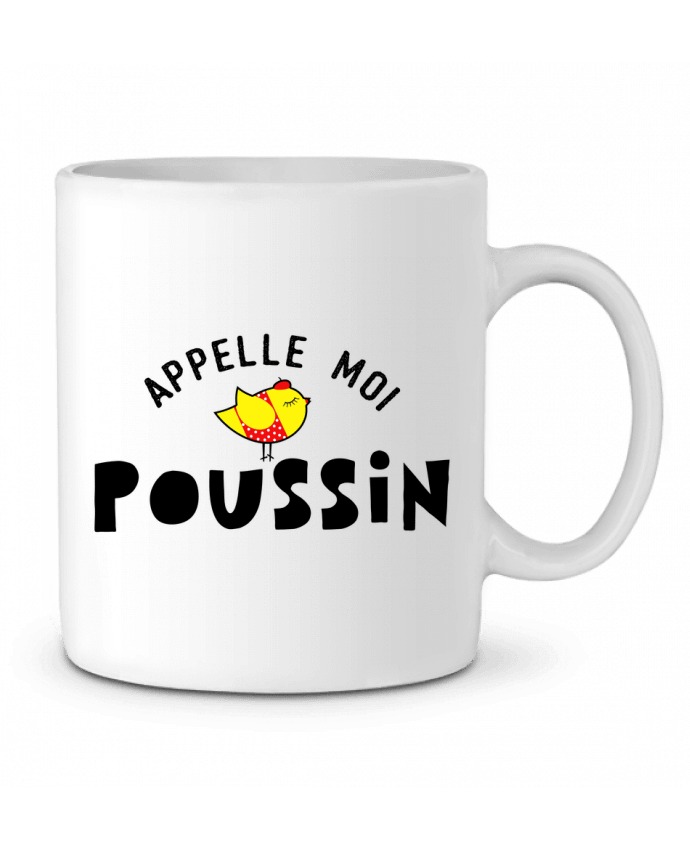 Ceramic Mug Appelle moi poussin by tunetoo