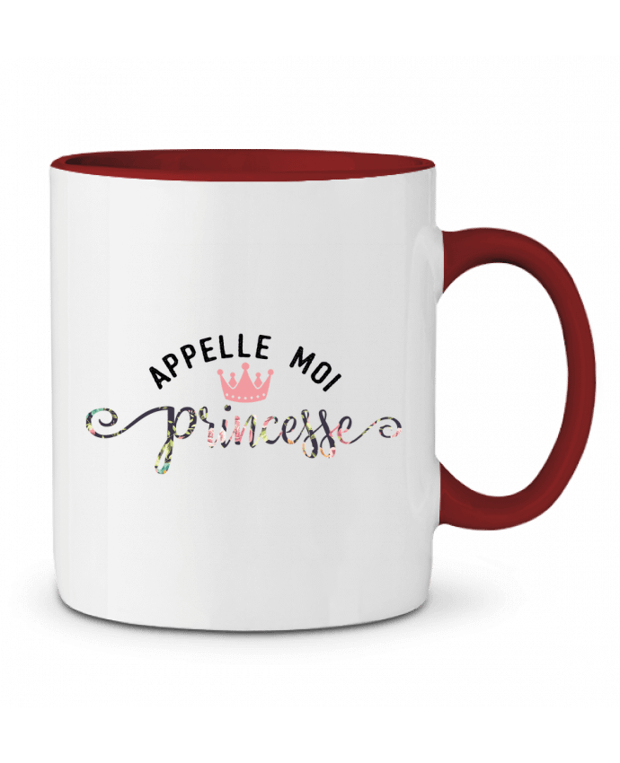 Mug bicolore Appelle moi princesse tunetoo
