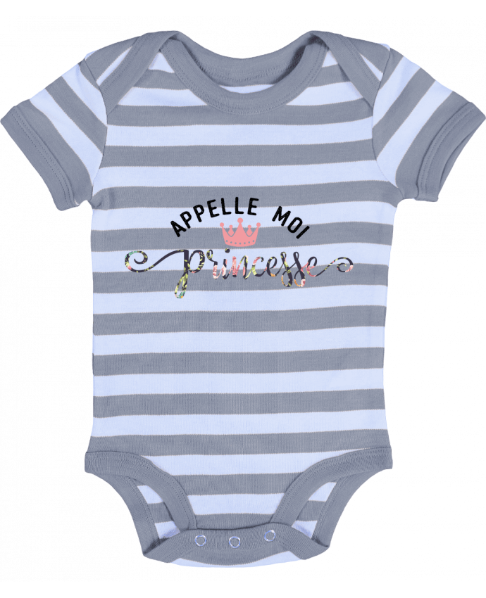 Baby Body striped Appelle moi princesse - tunetoo