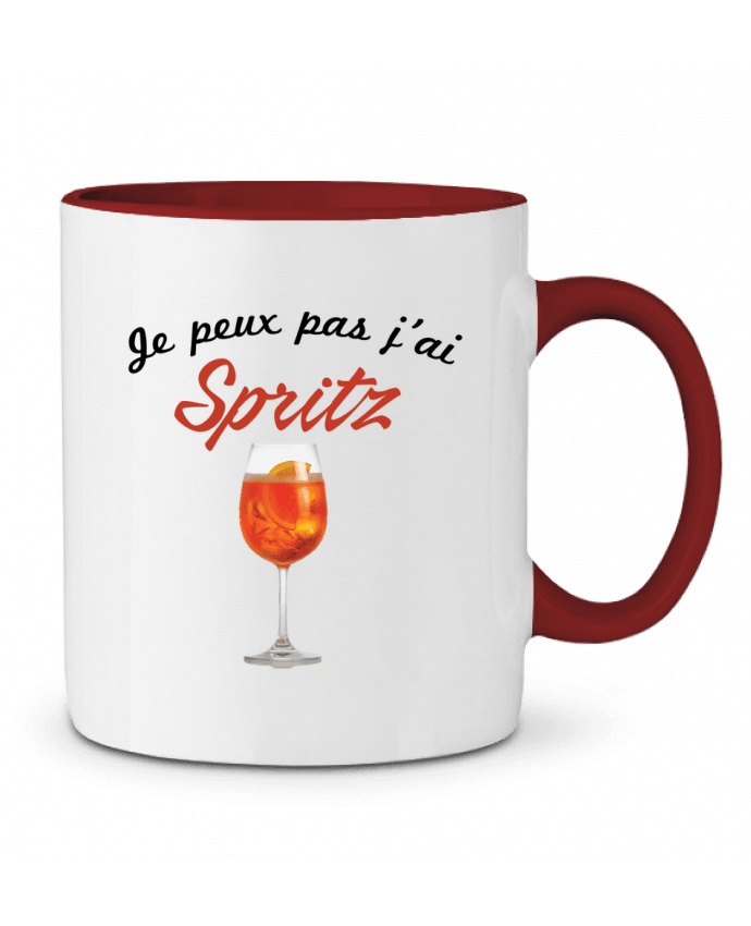 Mug bicolore Je peux pas j'ai Spritz tunetoo