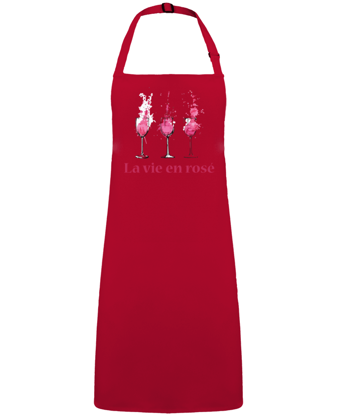 Tablier La vie en rosé par  tunetoo