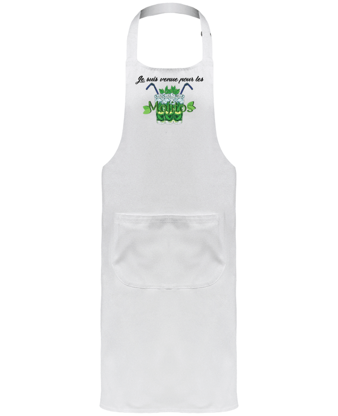 Garden or Sommelier Apron with Pocket Je suis venue pour les mojitos by tunetoo