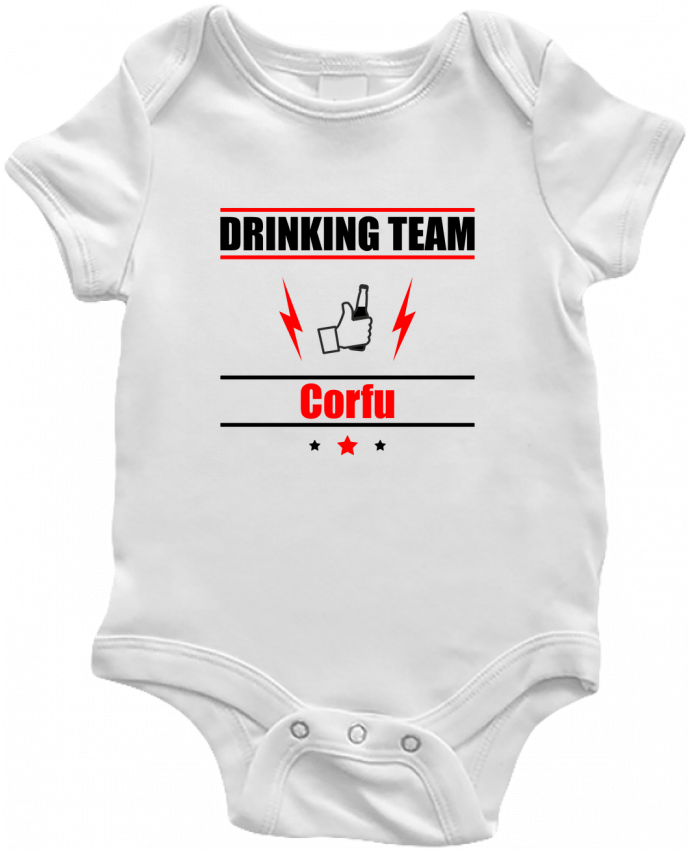 Body bébé Drinking Team Corfou par Benichan
