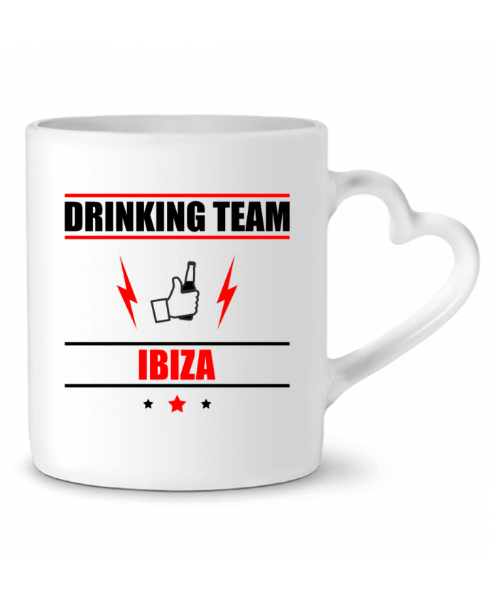 Taza Corazón Drinking Team Ibiza por Benichan