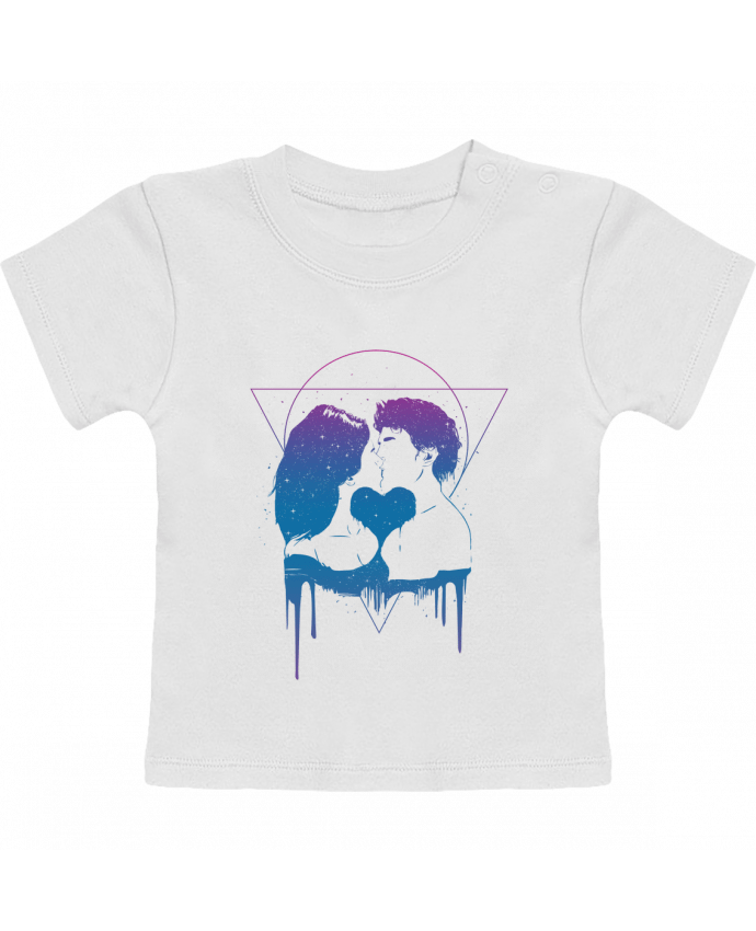 T-Shirt Baby Short Sleeve Cosmic love II manches courtes du designer Balàzs Solti