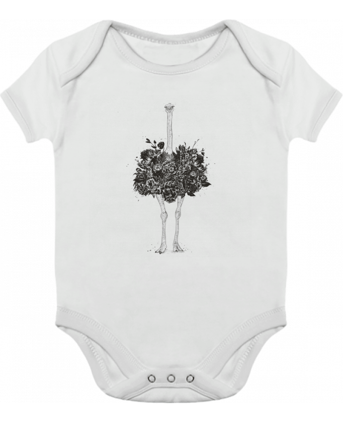Baby Body Contrast Floral ostrich by Balàzs Solti