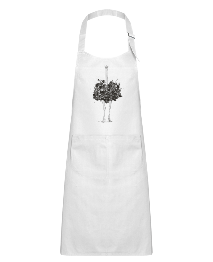 Tablier Enfant Floral ostrich par Balàzs Solti