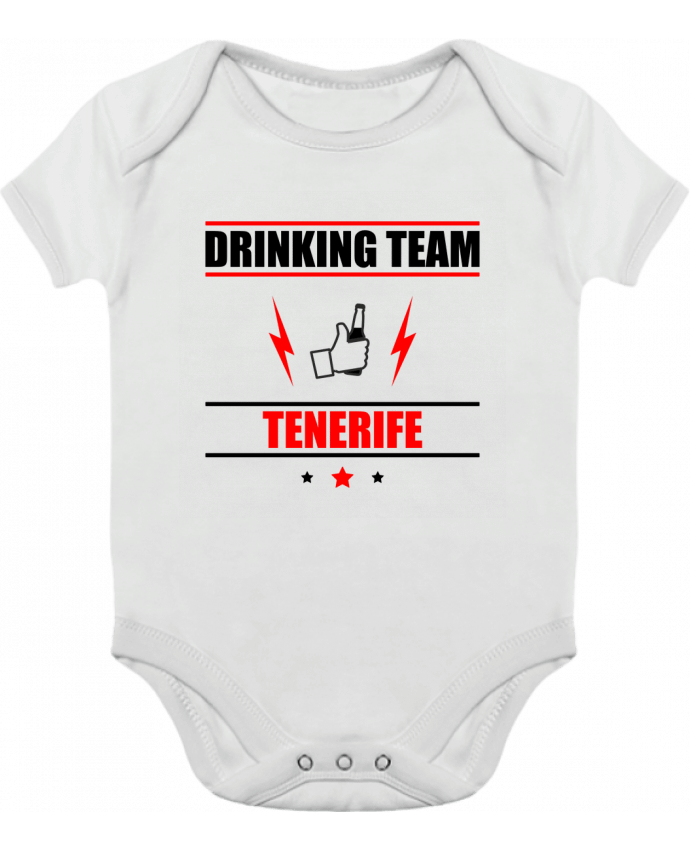 Body bébé manches contrastées Drinking Team Tenerife par Benichan