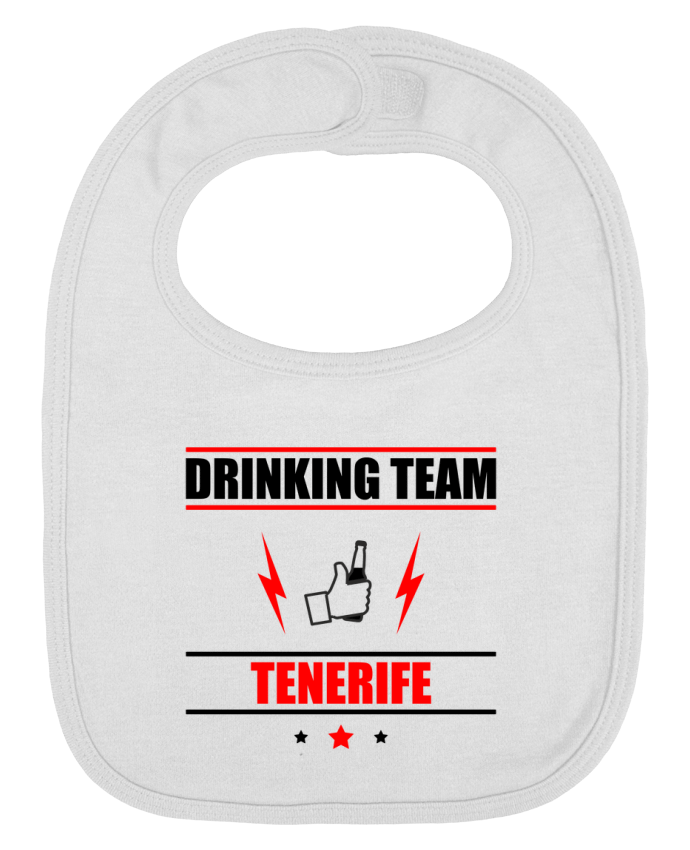 Bavoir bébé uni Drinking Team Tenerife par Benichan