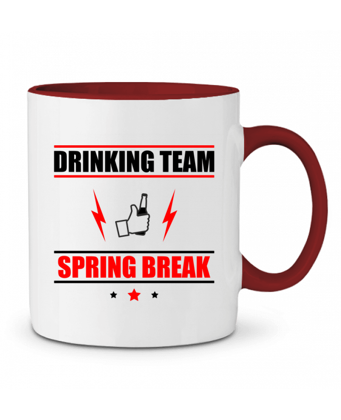 Mug bicolore Drinking Team Spring Break Benichan