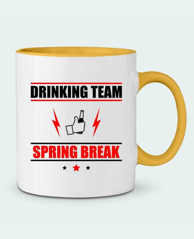 Mug bicolore Drinking Team Spring Break Benichan