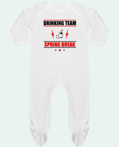 Body Pyjama Bébé Drinking Team Spring Break par Benichan