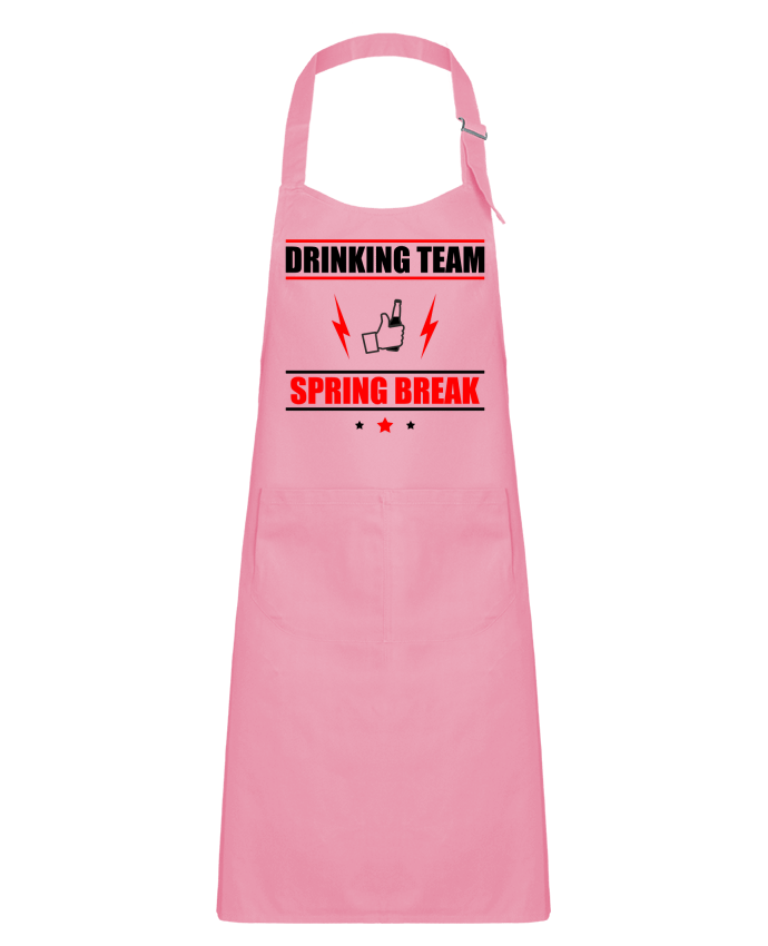 Kids chef pocket apron Drinking Team Spring Break by Benichan