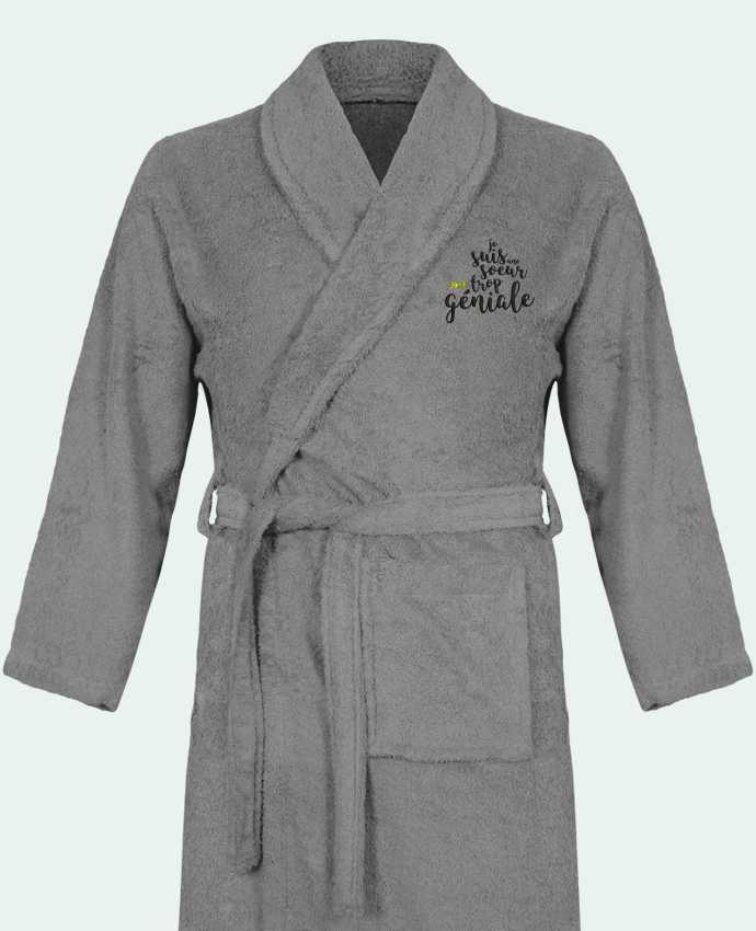 Sponge Premium Bathrobe Je suis une soeur trop géniale by tunetoo 