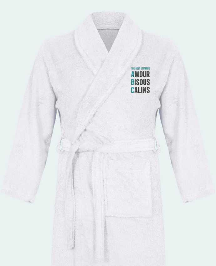 Sponge Premium Bathrobe - THE BEST VITAMINS - Amour Bisous Calins by tunetoo 