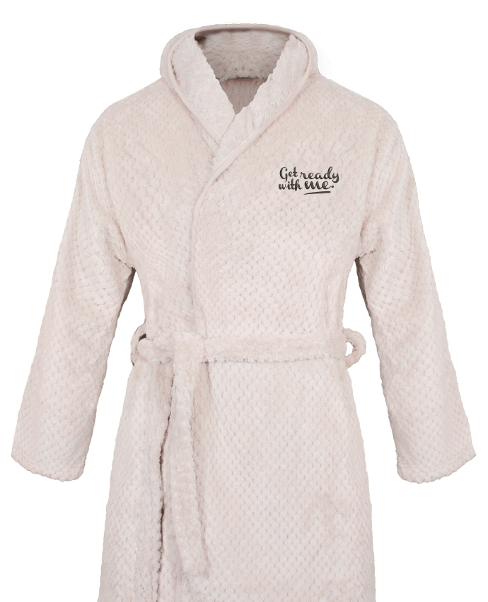 Bathrobe Women Soft Coral Fleece Get ready with me by tunetoo