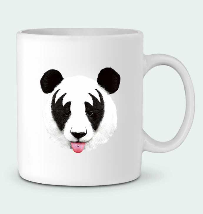 Ceramic Mug Kiss of a panda by robertfarkas