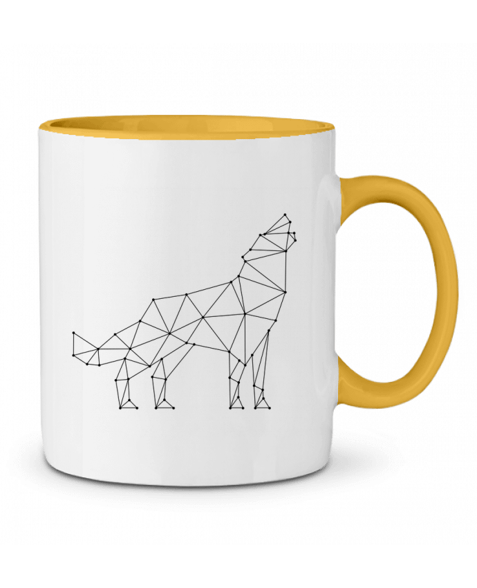 Mug bicolore wolf - geometry /wait-design