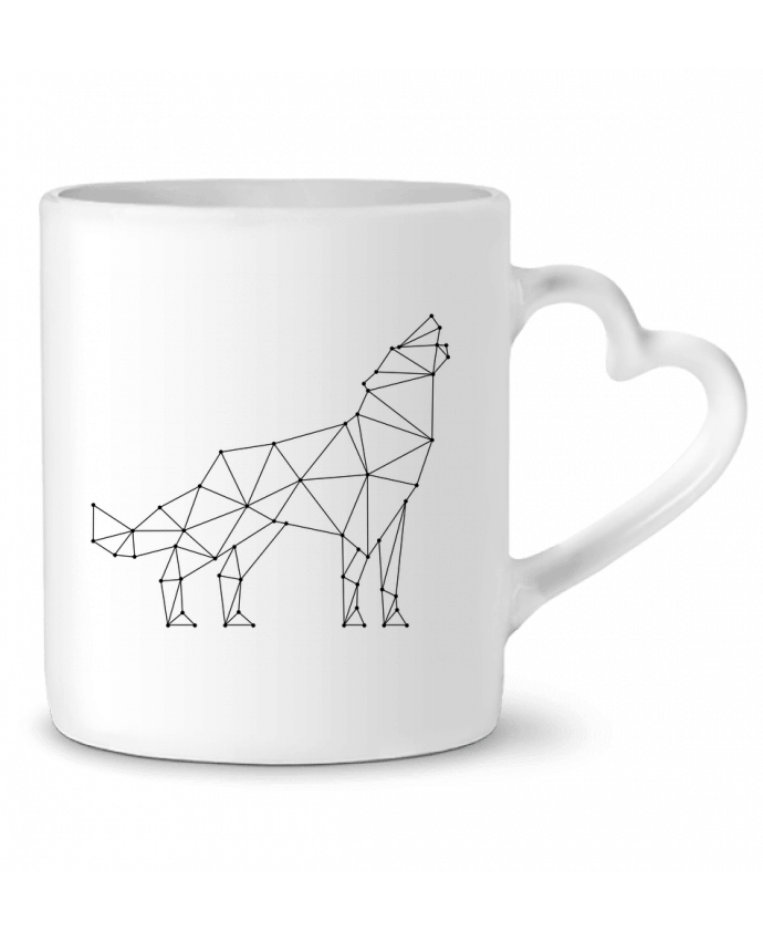 Mug Heart wolf - geometry by /wait-design