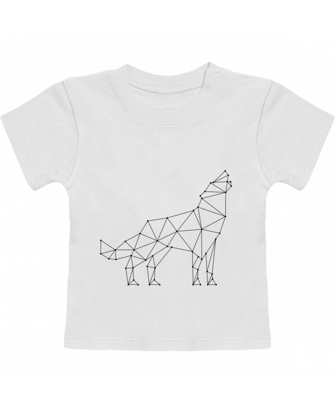 T-Shirt Baby Short Sleeve wolf - geometry manches courtes du designer /wait-design