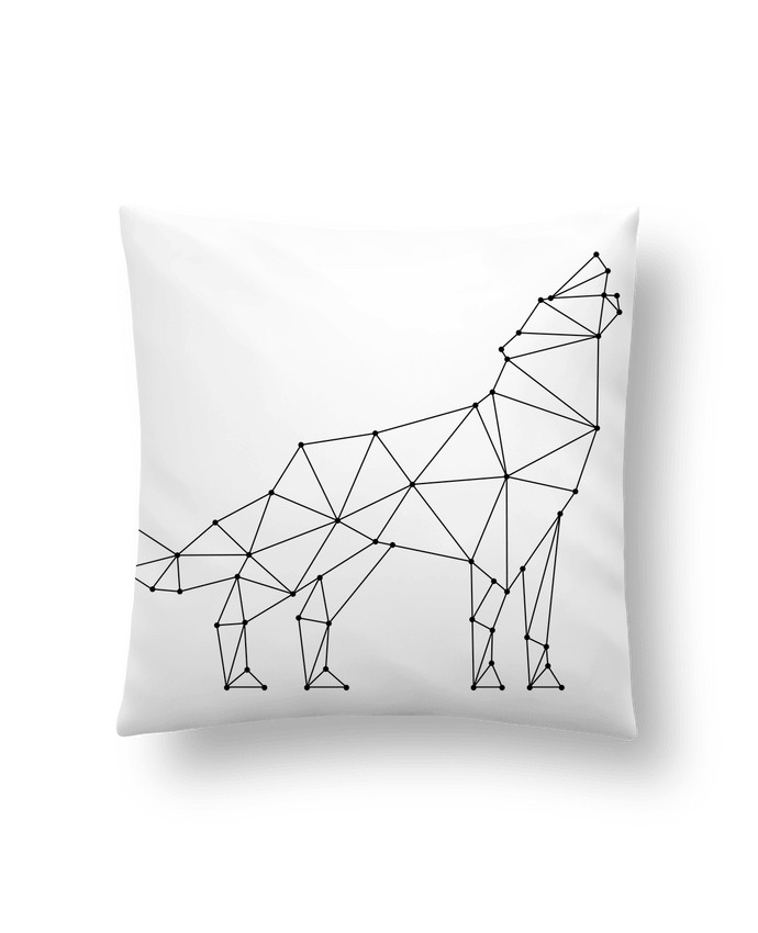 Cushion synthetic soft 45 x 45 cm wolf - geometry by /wait-design