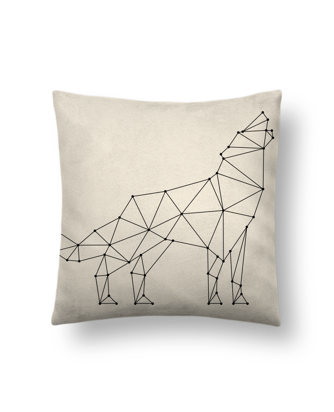 Cushion suede touch 45 x 45 cm wolf - geometry by /wait-design