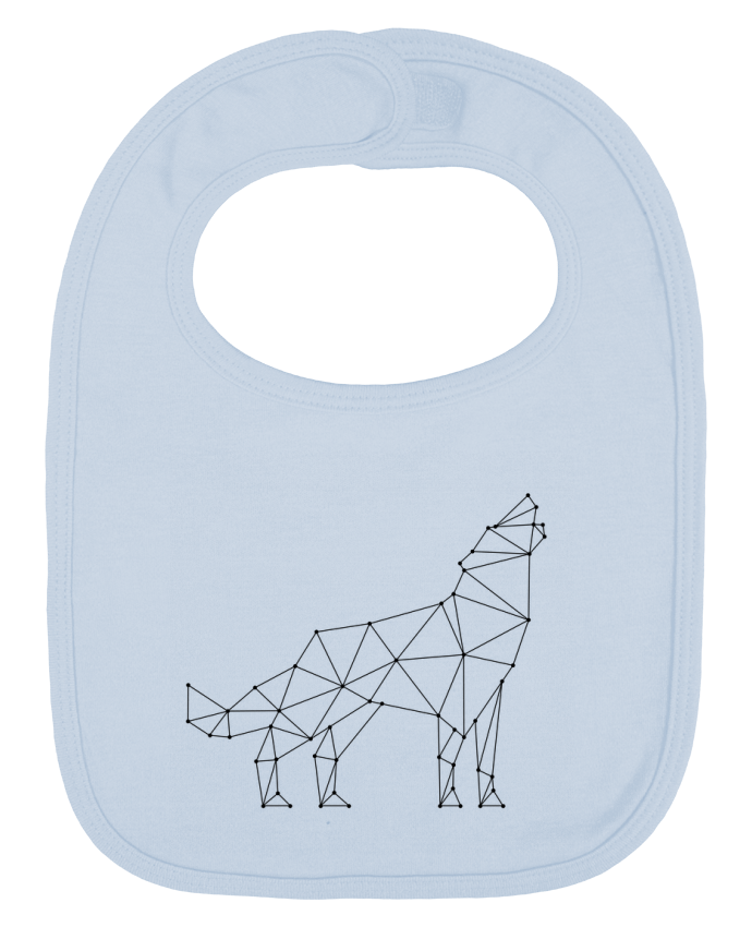 Bavoir bébé uni wolf - geometry par /wait-design