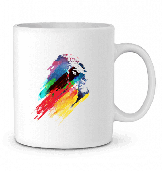 Ceramic Mug Our hero lion by robertfarkas