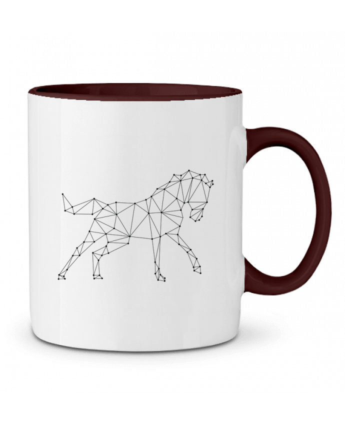 Two-tone Ceramic Mug horse - géométrique /wait-design