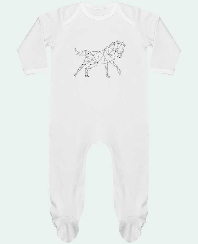Pijama Bebé Manga Larga Contraste horse - géométrique por /wait-design