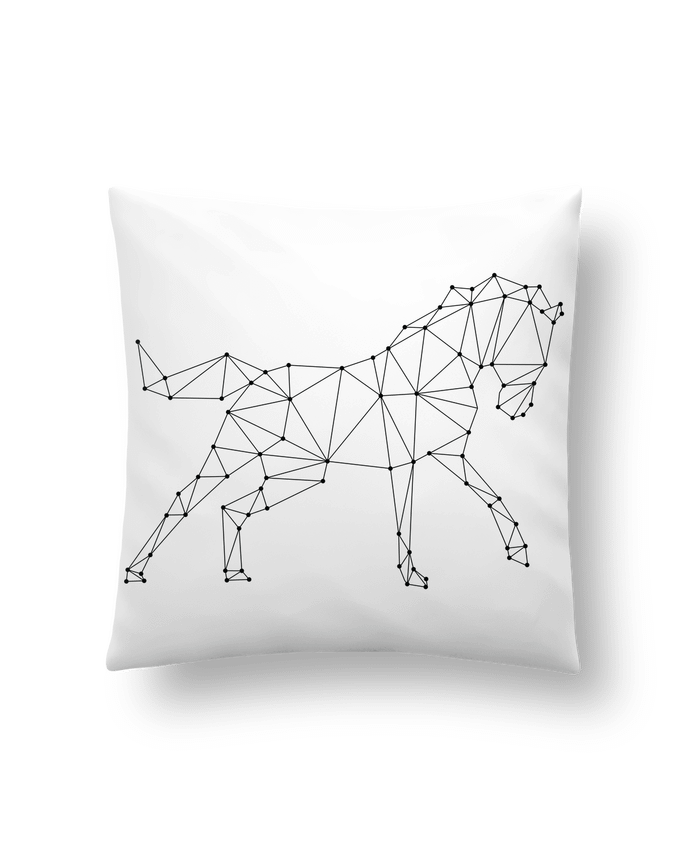 Cushion synthetic soft 45 x 45 cm horse - géométrique by /wait-design