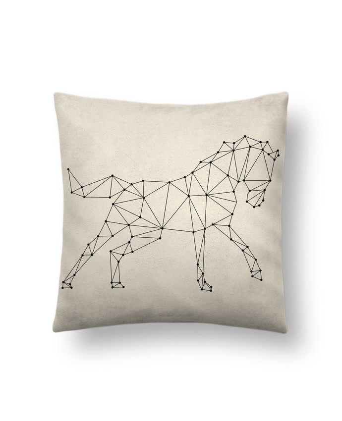 Cushion suede touch 45 x 45 cm horse - géométrique by /wait-design
