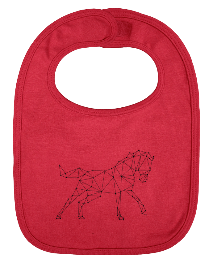 Bavoir bébé uni horse - géométrique par /wait-design