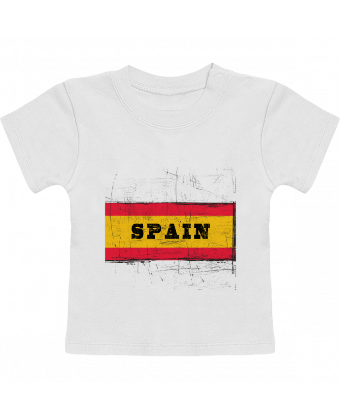 T-Shirt Baby Short Sleeve Drapeau espagnol manches courtes du designer Les Caprices de Filles