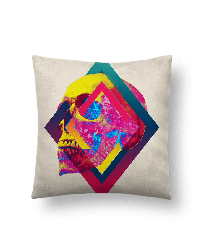 Cushion suede touch 45 x 45 cm Lifeful Skull by ali_gulec