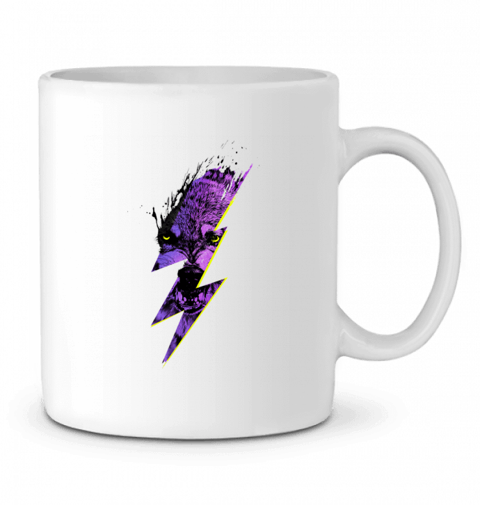 Ceramic Mug Thunderwolf by robertfarkas