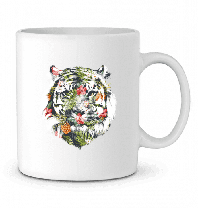 Ceramic Mug Tropical tiger by robertfarkas