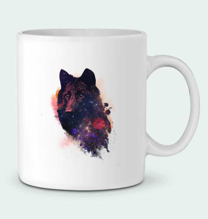 Ceramic Mug Universal wolf by robertfarkas