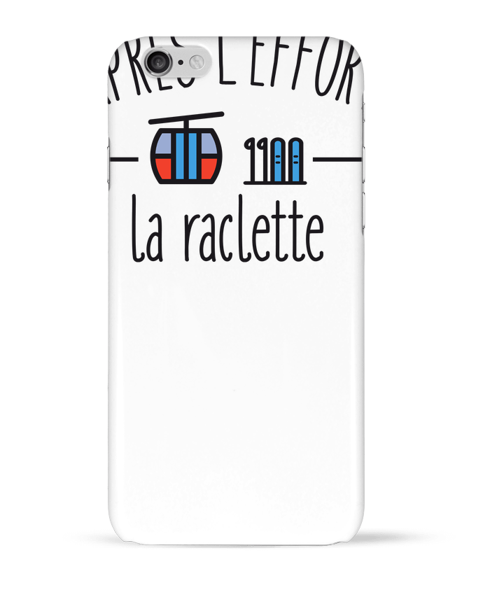 Case 3D iPhone 6 Après l'effort, la raclette by FRENCHUP-MAYO