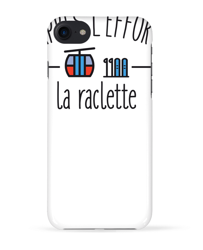 COQUE 3D Iphone 7 Après l'effort, la raclette de FRENCHUP-MAYO