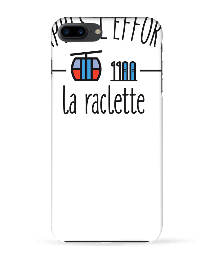 Coque iPhone 7 + Après l'effort, la raclette par FRENCHUP-MAYO