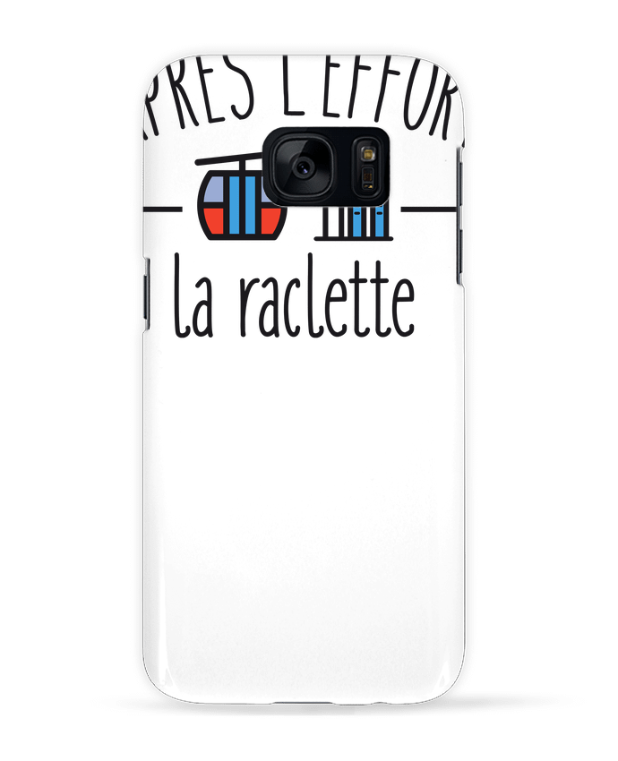 Case 3D Samsung Galaxy S7 Après l'effort, la raclette by FRENCHUP-MAYO